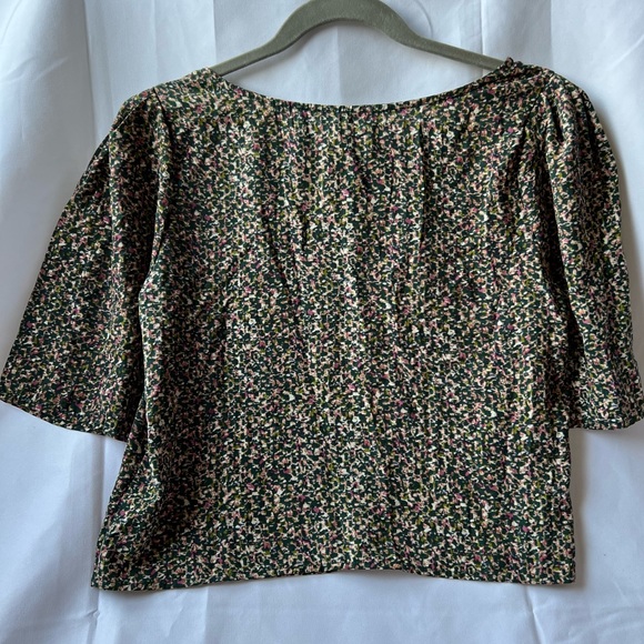 Soprano | Medium Green ,Yellow, Pink Design Crop Top - Picture 3 of 5